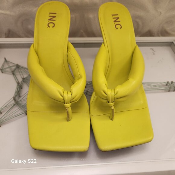 INC International Concepts Yellow Sandals - Picture 8 of 13